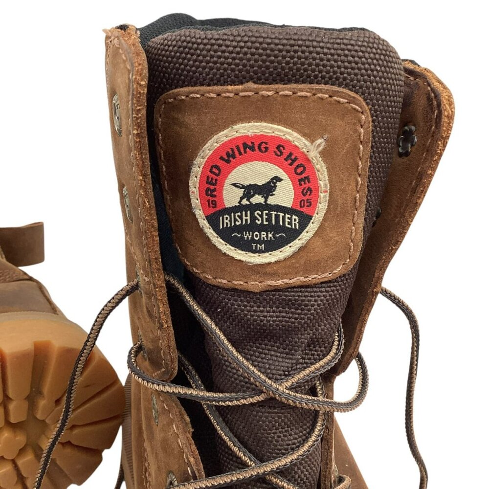Red Wing Shoes Irish Setter ASTM 2892 Mens 9.5 E2 Work Boots Thinsulate 400G Bro - Picture 7 of 16